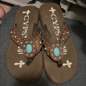 Gypsy Soul Flip Floos. Worn maybe twice! Size 11. Paid $150